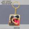 Metal key chain Square Gold/Sublimation Print